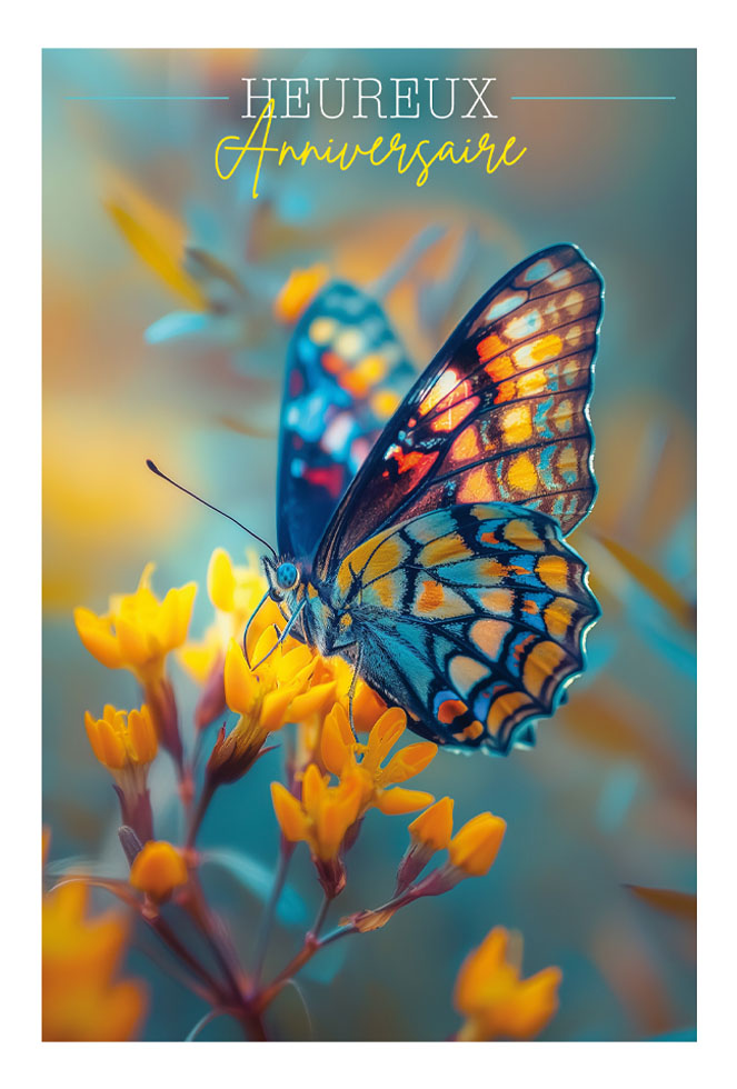 ANNIV FEMME PAPILLON   dorure)