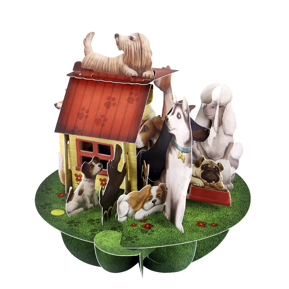 CARNET PIROUETTE 3 D  CHIENS