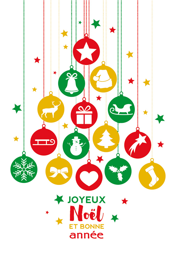 CI JOYEUX NOEL  SAPIN SUSPENSION