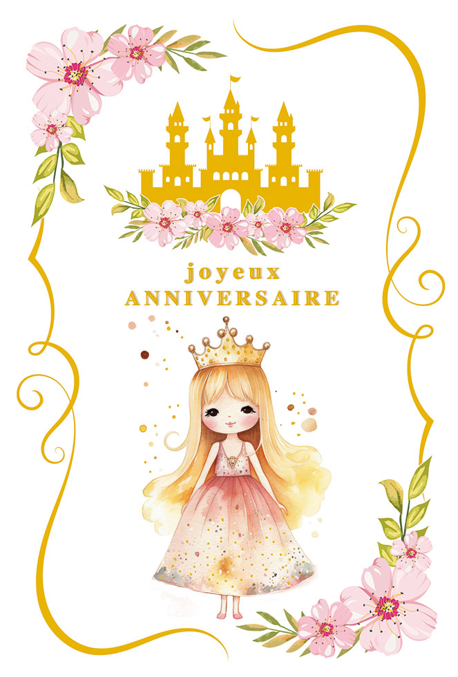  CI* ANNIV ENF  PRINCESSE (dorure gaufrage)