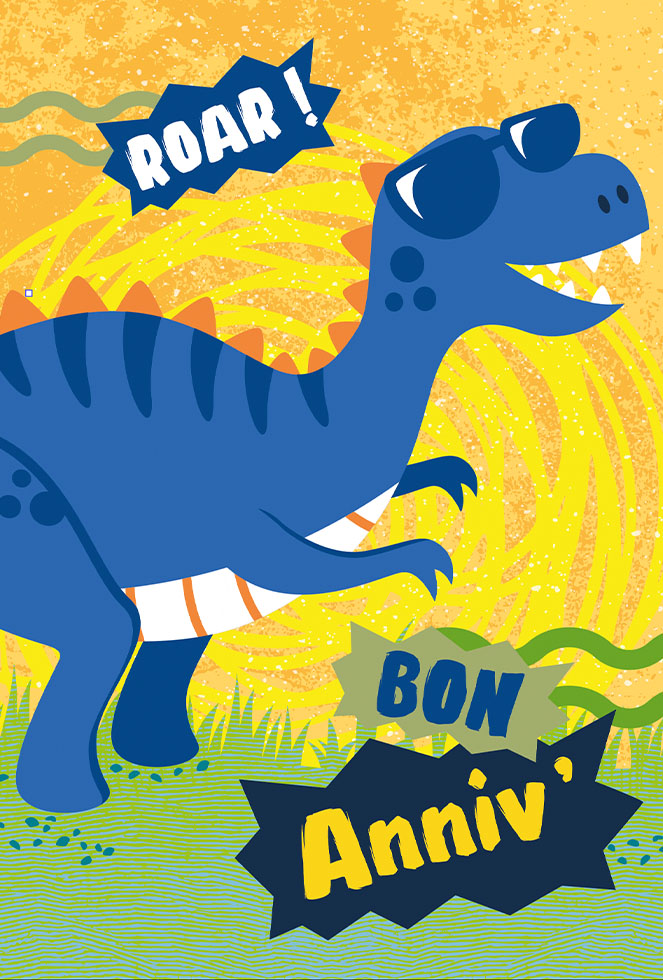  CI* ANNIV ENF  DINOSAURE (dorure gaufrage)