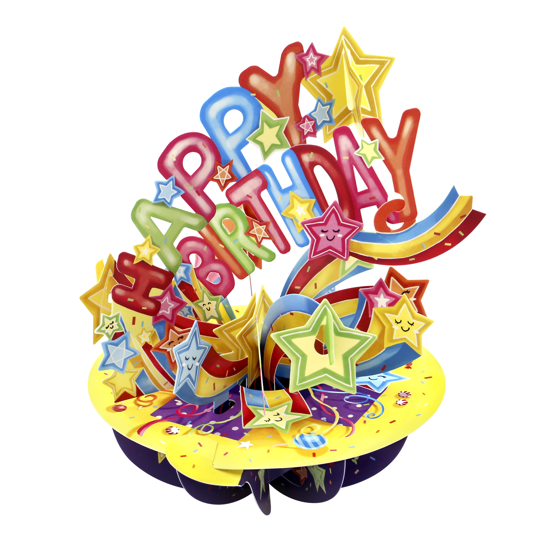 CARNET PIROUETTE 3 D HAPPY BIRTHDAY