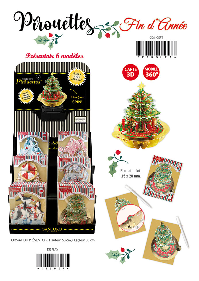 PIROUETTES  3D MOBILE 360° FIN D'ANNEE