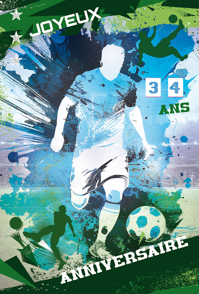 ANNIVERSAIRE  FOOT  dorure/tirette