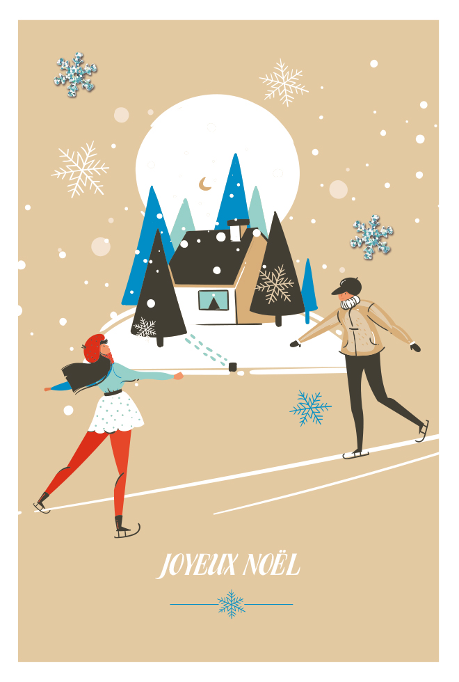 CI JOYEUX NOEL  PATINAGE