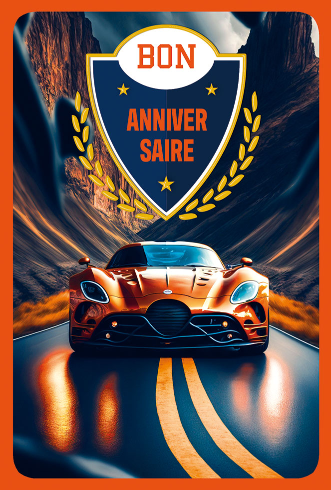 ANNIVERSAIRE CHAMPION  dorure/ gaufrage