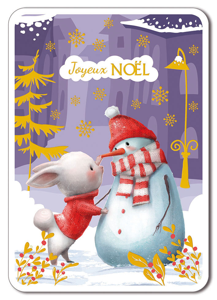 CARNET JARDIN D'HIVER BONHOMME DE NEIGE