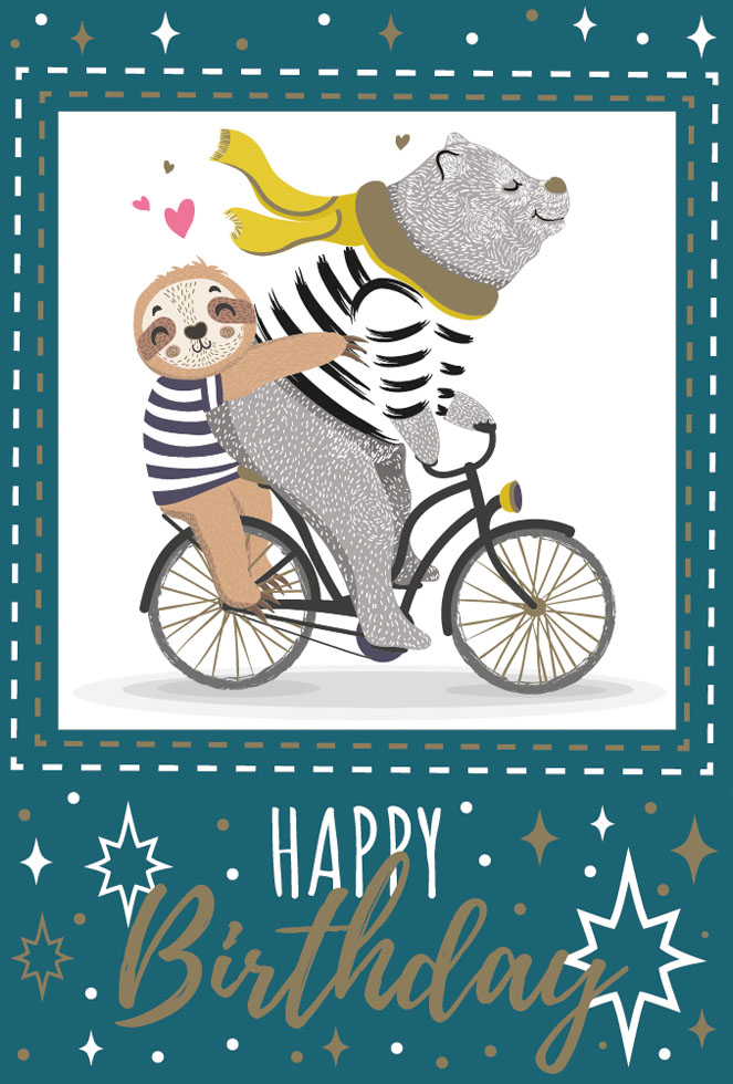  CI* ANNIV ENF PROMENADE A VELO (dorure gaufrage)