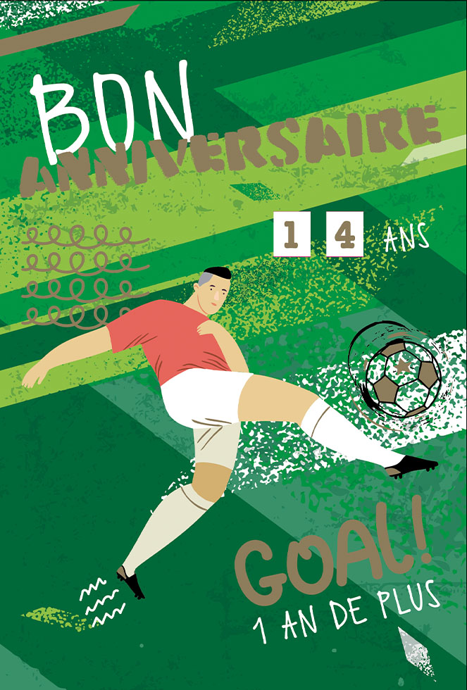ANNIV FOOT dorure/gaufrage/tirette