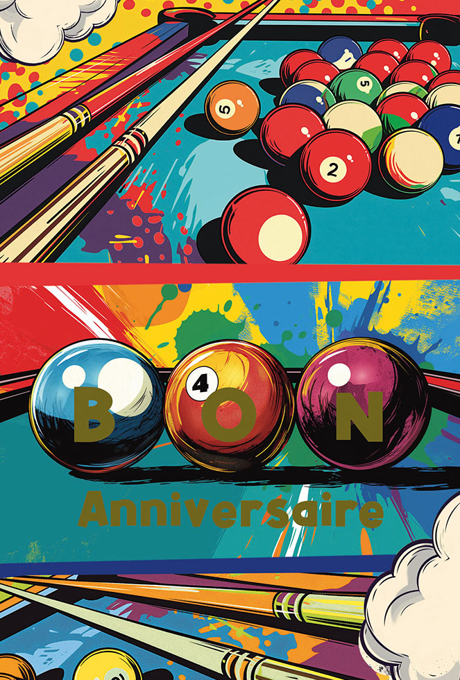 ANNIV HOMME BILLARD Dorures