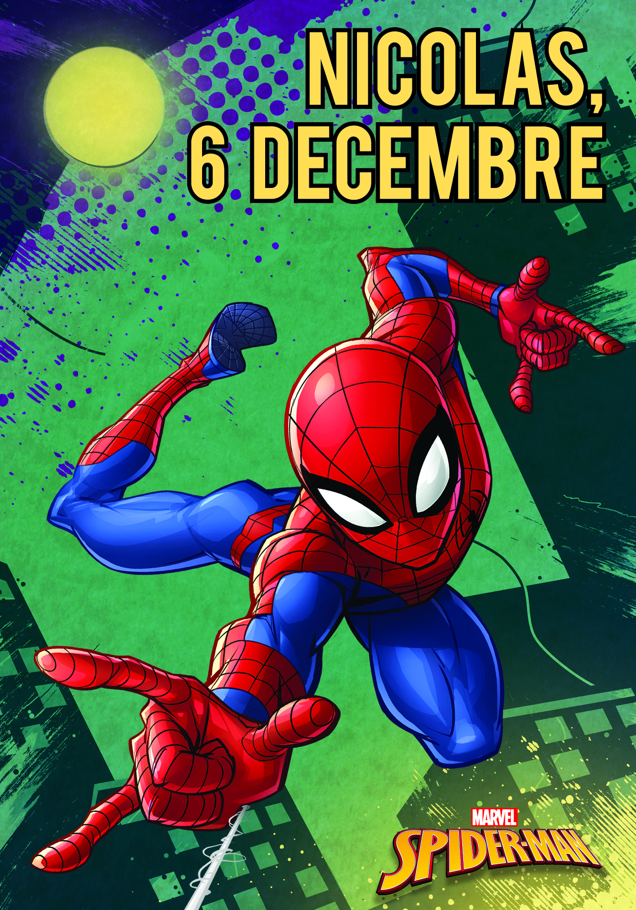 ST NICOLAS GARCON MARVEL  SPIDERMAN