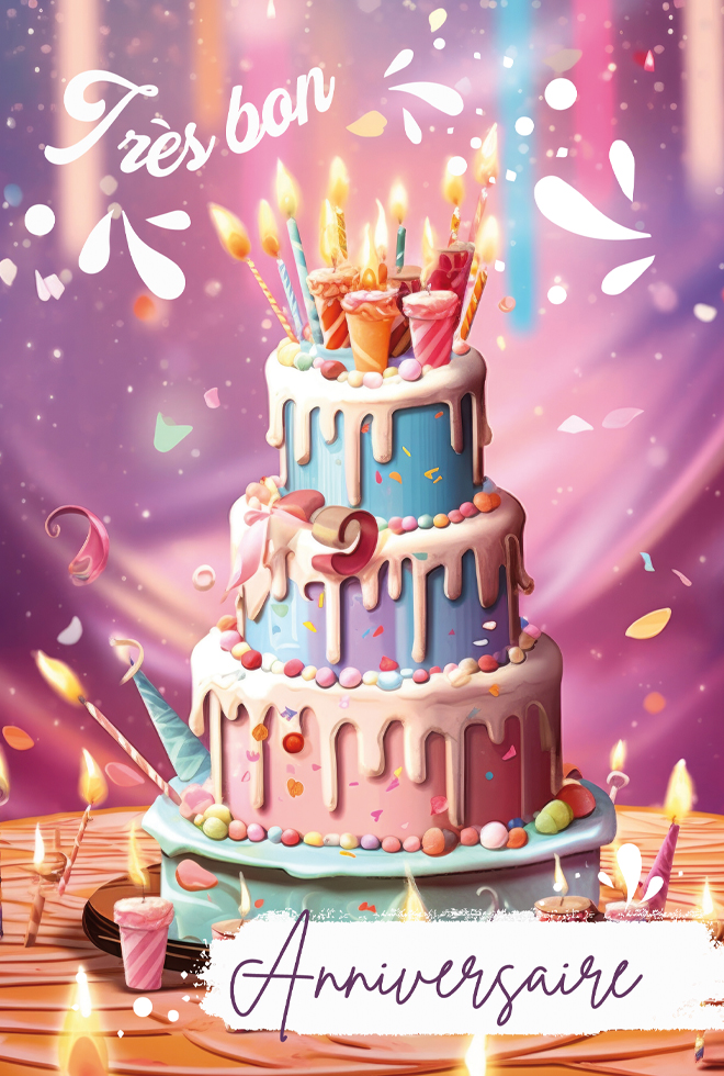 ANNIV  ENFANT GATEAU (dorure)