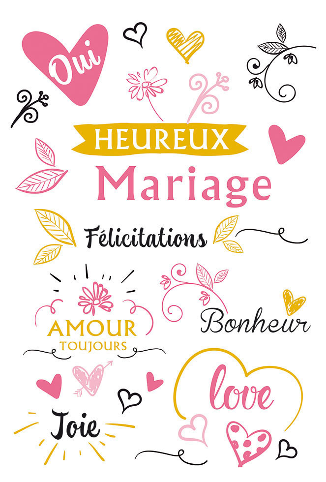 CI* MARIAGE LOVE (gaufrage dorures )