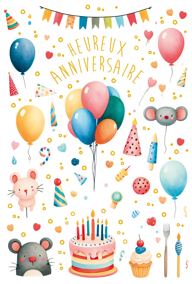 ANNIV  ENFANT  FÊTE ( dorure)