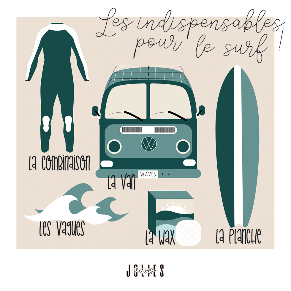 LES INDISPENSABLES POUR LE SURF