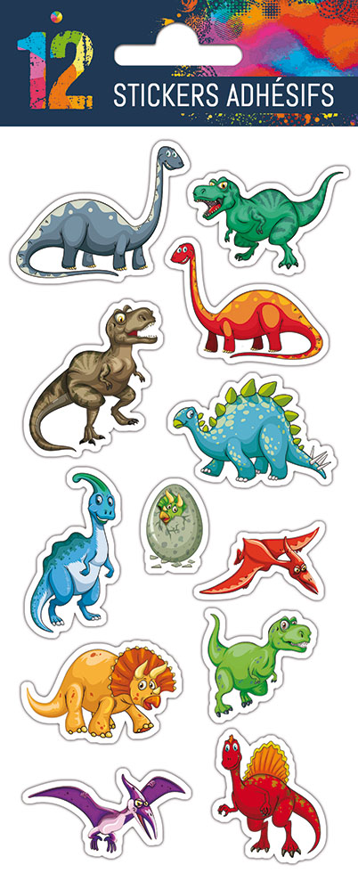 STICKER EN MOUSSE DINO RIGOLO