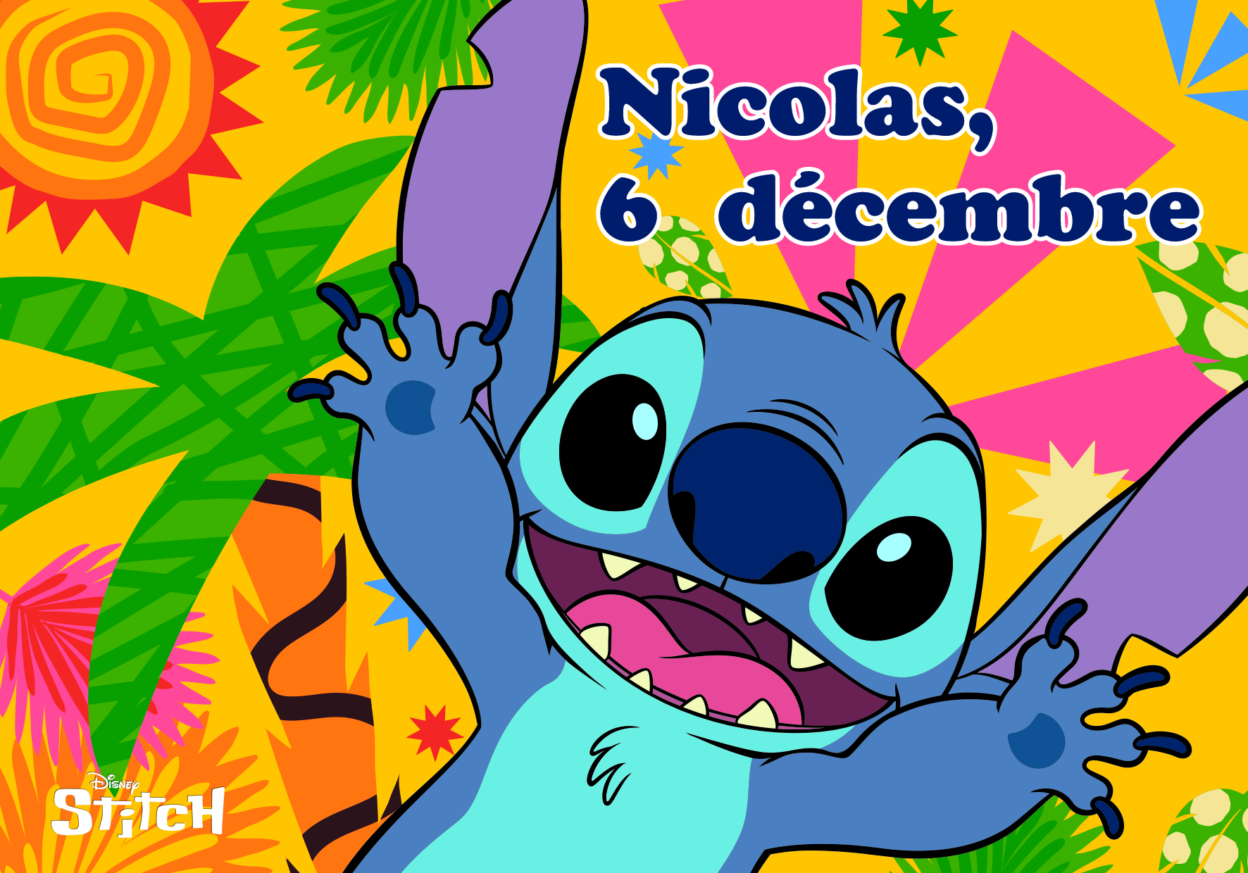ST NICOLAS GARCON DISNEY STITCH