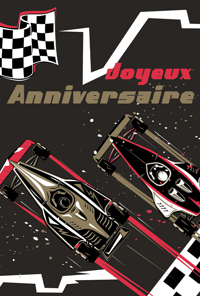 ANNIVERSAIRE  HOMME  gaufrage/ dorure