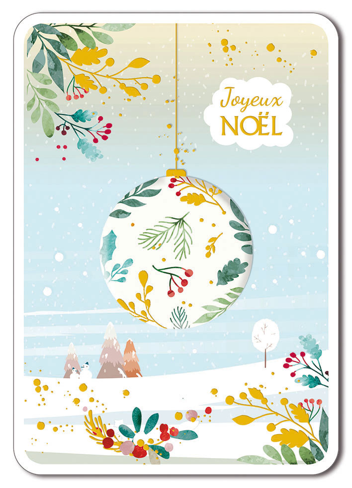 CARNET JARDIN  DECOR BOULE DE NEIGE