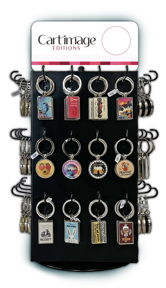 PRESENTOIR DE COMPTOIR PORTE CLES