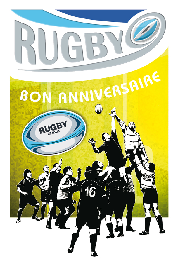 ANNIV HOMME  RUGBY Dorures