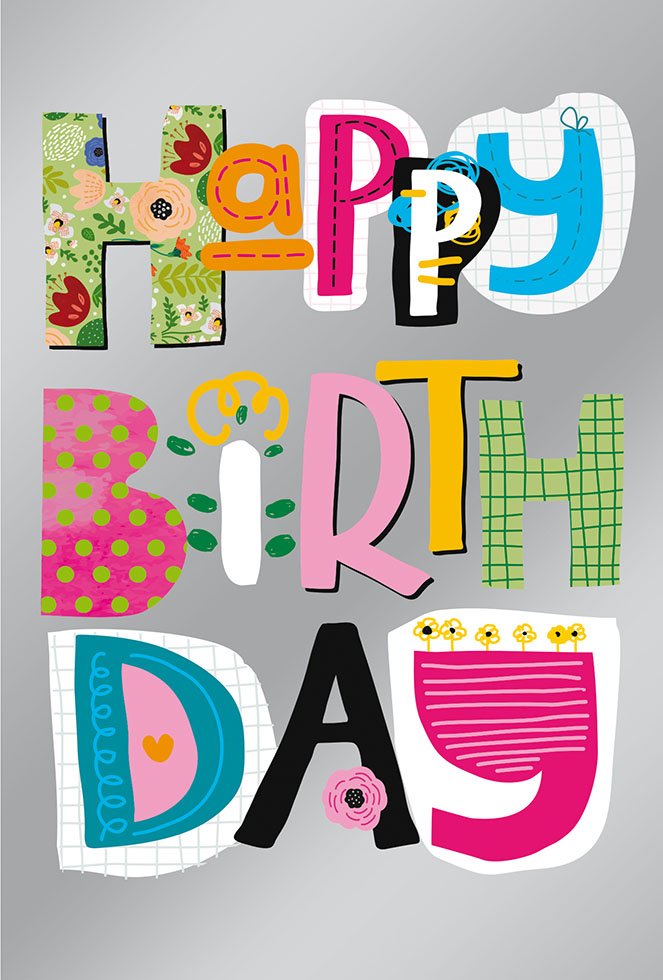 ANIVERSAIRE HAPY BIRTHDAY dorure/paillette