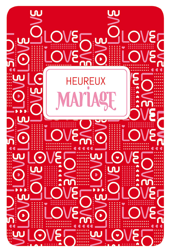 CI* MARIAGE LOVE ROUGE(gaufrage dorures )