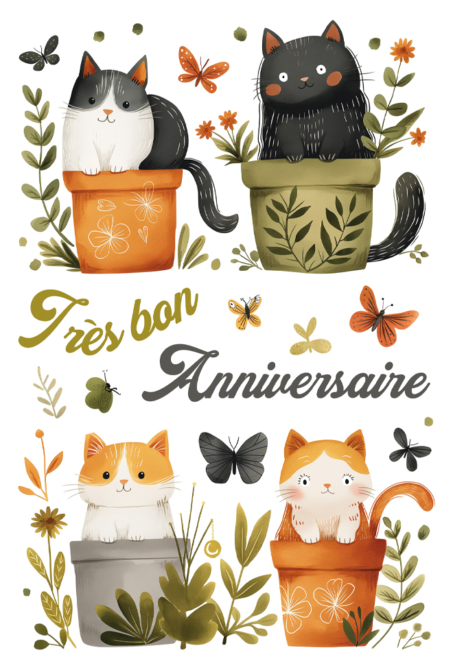 ANNIV  ENFANT  CHATS ( dorure)